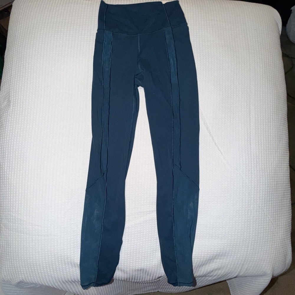 Calia Women's Inspire Collection High Rise 7/8 Leggings - Deep Marine Mesh XS